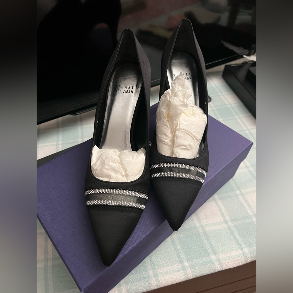 Brand New Stuart Weitzman Heels with Rhinestones!